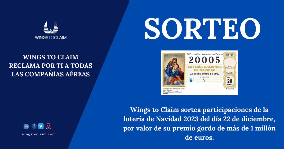 Wings to Claim sortea participaciones de la lotería de Navidad 2023